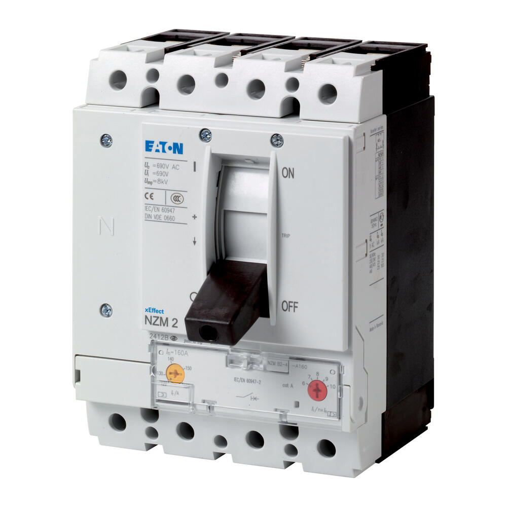 Eaton Interruptor automático 4P 200A 36KA NZM2 IEC NZMC2-4-A200/125 - 271436