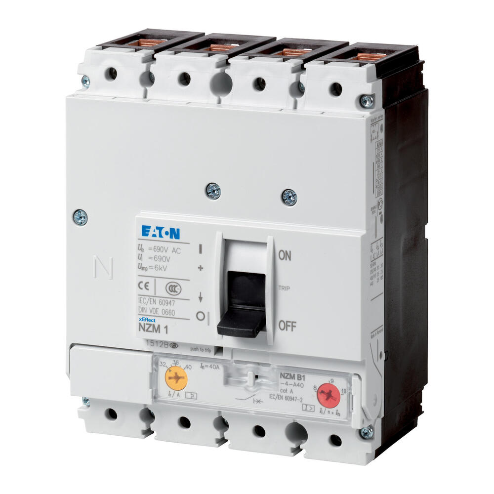Eaton NZM1 Interruptor automático 4P 32A 36KA IEC - 283304