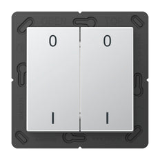 Jung EnO A500 Alumin 4-Channel Wireless Wall Transmitter - ENOA595-01AL