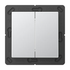 Jung EnOcean A500 4-Channel Aluminum Wireless Wall Transmitter - ENOA595AL