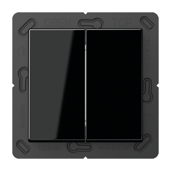 Jung EnO Wireless Wall Transmitter A500 Black 4-Channel - ENOA595SW