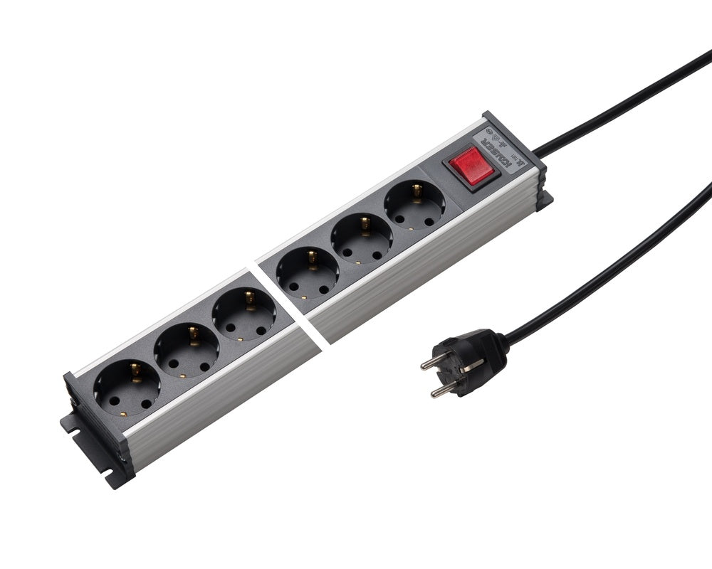 Martin Kaiser 12-Way Power Outlet Strip With Switch And Cable 1.5m - 1101ZL12L-SG15 [10 Pieces]