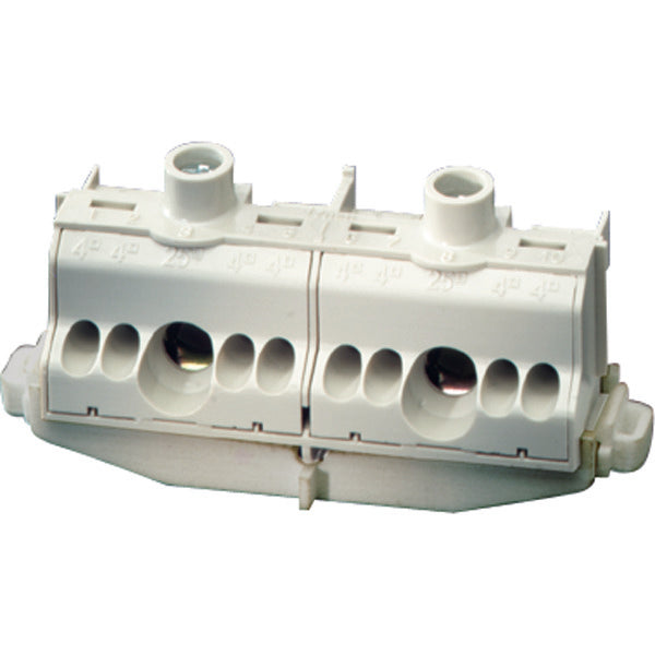 Hensel DIN Rail Clamp Tornillos - Terminal de Conexión Gris - FC L 10