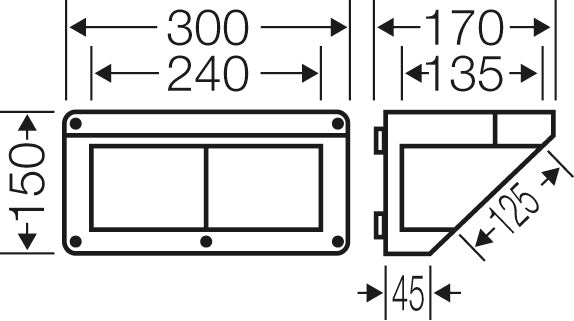 Hensel MI CB 10 Caja de Conexión IP65 300mm - Mi CB 10