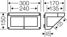 Hensel MI CB 10 Caja de Conexión IP65 300mm - Mi CB 10