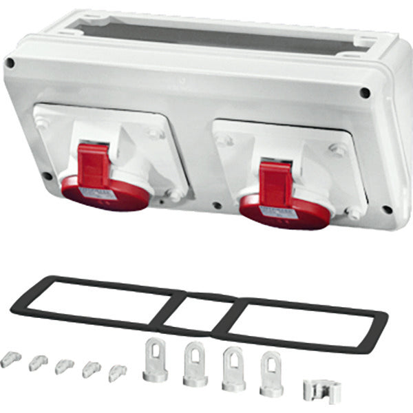Hensel MI CB 11 Connection Box IP44 2x16A 5P 400V 6H CEE - Mi CB 11