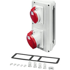 Hensel Mi CB 15 Caja de conexiones IP44 1x32A 1x63A 5P 400V 6H CEE - Mi CB 15