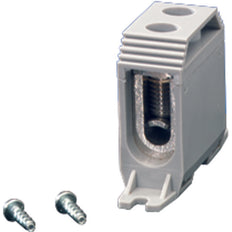 Hensel MI Connection Clamp DIN-Rail 16-50mm 1 Pole Grey - Mi NK 1