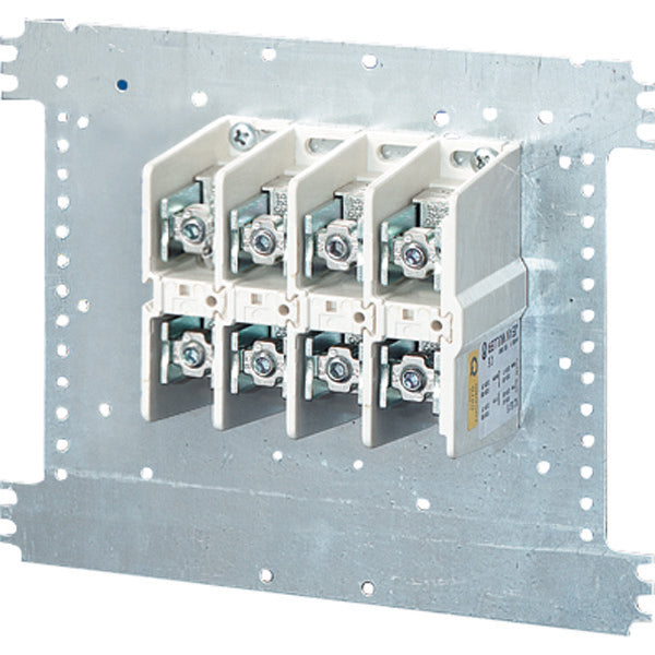 Pinza amperimétrica Hensel 250A 16-150mm 4 polos sobre placa de montaje - MI VE 120