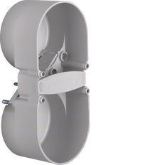 Hager Berker Integro 2-Gang Contact Protection Box Grey - 9191501