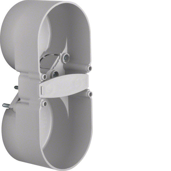 Hager Berker Integro 2-Gang Contact Protection Box Grey - 9191502