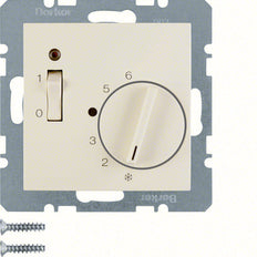Hager Berker Room Thermostat With Break Contact Switch And LED - 20308982