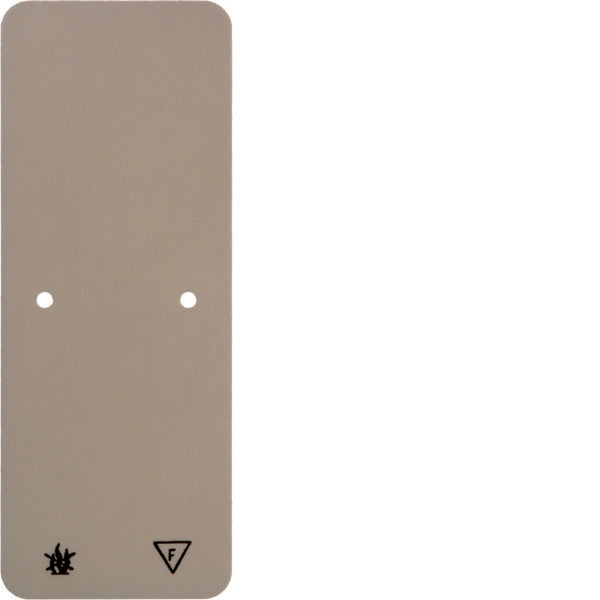 Hager Berker White Self-Extinguishing Base Plate Surface Mounted - 105940
