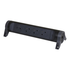 Legrand Premium Power Socket 4x2P With Earth Without Cord Black - 049466 [5 Pieces]