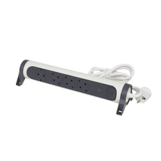 Legrand Mountable and Rotatable 4-Port Surge Protector with Cord - 694507 [5 Pieces]