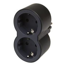 Legrand Domino 2x2P+A Black Front Side Contact Plug - 694517 [10 Pieces]