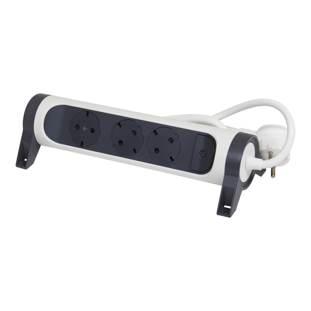 Legrand Premium Rotatable 6-Outlet Power Strip with 3m Cord - 694539 [5 Pieces]