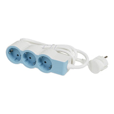 Legrand Standard Socket 3X2P+A 1.5M Soft Blue - 694551 [10 Pieces]