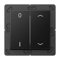 Jung EnOcean 4 Channel Wall Transmitter With Symbols 0 I And Arrow - ENOA595P01SWM