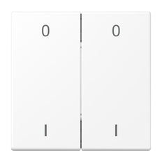 Jung EnOcean 4 Channel Switch LS990 Matte White Symbols 0 I - ENOLS995-01WWM