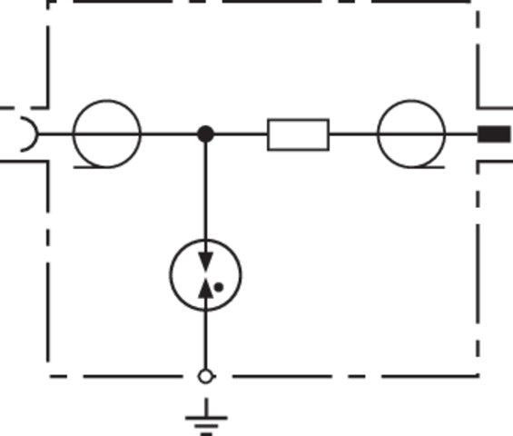 Módulo pararrayos Dehn Dehngate TV Tipo 1 - 909704