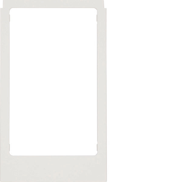 Large Angled Frame Polar White Glossy Plastic Design - WD2221