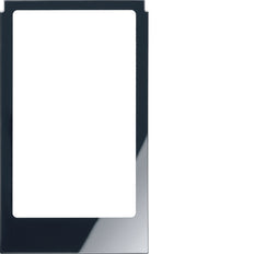 Hager Marco de Cristal Angular Grande Negro - WD2235