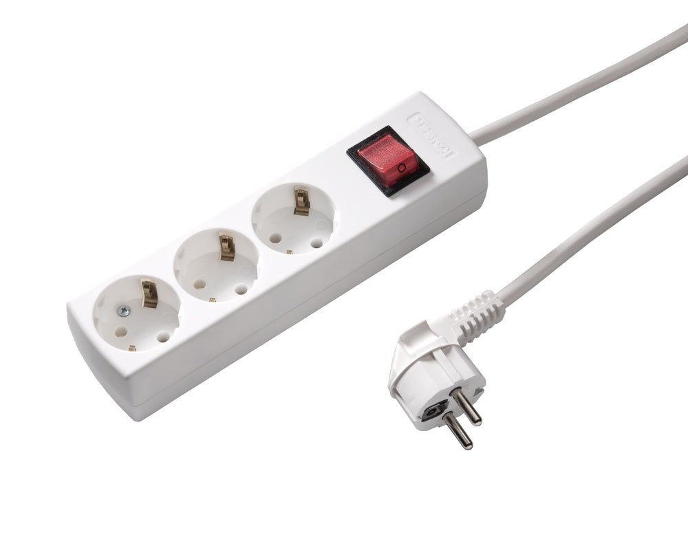 Martin Kaiser Toma de 3 vías a 45 grados con interruptor y cable de 1,5 m - 1049ZL/15W/KWS