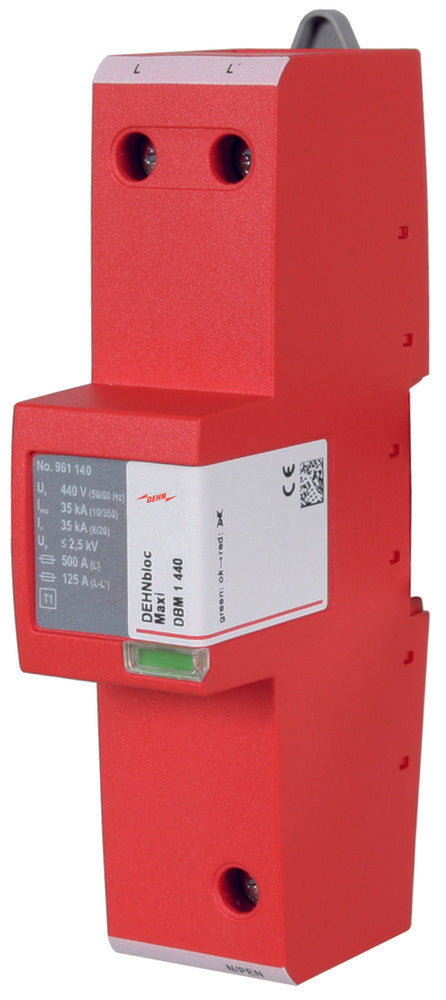 DEHNbloc Maxi Pararrayos Tipo 1 DBM 1 440 V AC - 961140