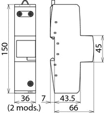 DEHNbloc Maxi Pararrayos Tipo 1 DBM 1 440 V AC - 961140