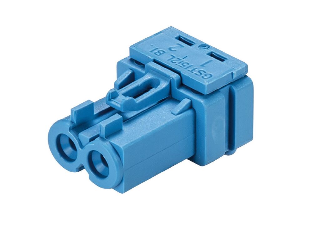 Wieland Gesis Mini Device Connector Solder 2P 50V 16A Blue - 91.023.0453.0 [100 Pieces]