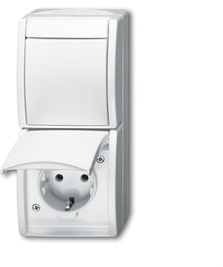 ABB Interruptor Combinado Busch-Jaeger Toma de Corriente IP44 - 2CKA001684A0327