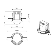 BEG Occulog-1C-IB Ceiling Mount Sensor - 93563