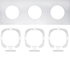 Hager Berker Sealing Set S.1 IP44 With Flange 3-Gang - 10108903