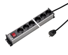 Martin Kaiser Aluminum 6-Way Power Strip With Switch And Cable - 1301KZL6SW15 [10 Pieces]