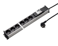 Martin Kaiser Power Strip 6-Way GFCI 16A Shutter Cable - 1337KZL6SW3 [10 Pieces]