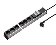 Martin Kaiser 6-Way Power Strip With 16A 2-Pole Circuit Breaker 3M Cable - 1336ZL6/16L-SW3 [10 Pieces]