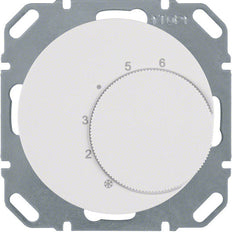 Hager Berker Thermostat With Change Over Contact White R1 R3 - 20262089