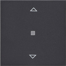 Gira eNet Wireless Top Blind Control Button System 55 Anthracite - 822128