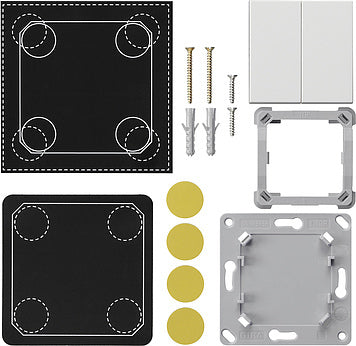 Gira EnOcean Mount Kit 2-Way Wall Transmitter System 55 White - 823203