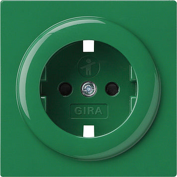 Gira Cover Plate For Socket Outlet S-Color Green - 092145