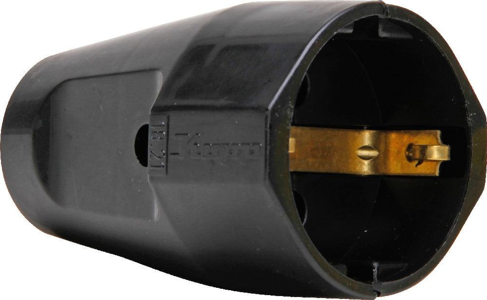 Kopp Black Contrast Plug RA Durable Plastic - 1821.0505.4 [10 Pieces]