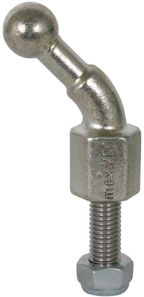Dehn Fixed Ball Point D20mm Angled 45 With Threaded Bolt M12x30mm - 706239