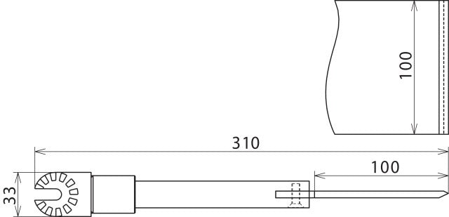Dehn Scraper With Gear Coupling For Damp Cleaning Kit - 785329