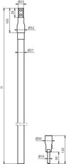 Dehn HVI Power Conductor D 27mm Cu Black With Connection Elements - 819165
