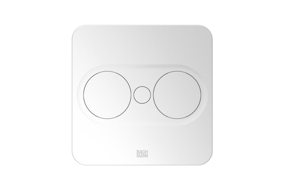 Bach Twist2 2X230V Square White With Mounting Plug Included - 946.201