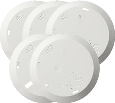 Gira Set Of 5 Smoke Alarm Mounting Plates White - 845000