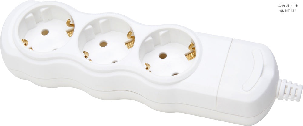 Kopp 3 Port Socket Arctic White Without Cord - 120301007 [5 Pieces]