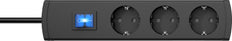 Kopp Universal Plus 3-Way Switch Socket Anthracite Cord - 232705012