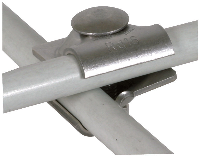 Dehn MV Clamp StSt Rd 16/16mm With Truss Head Screw - 393069